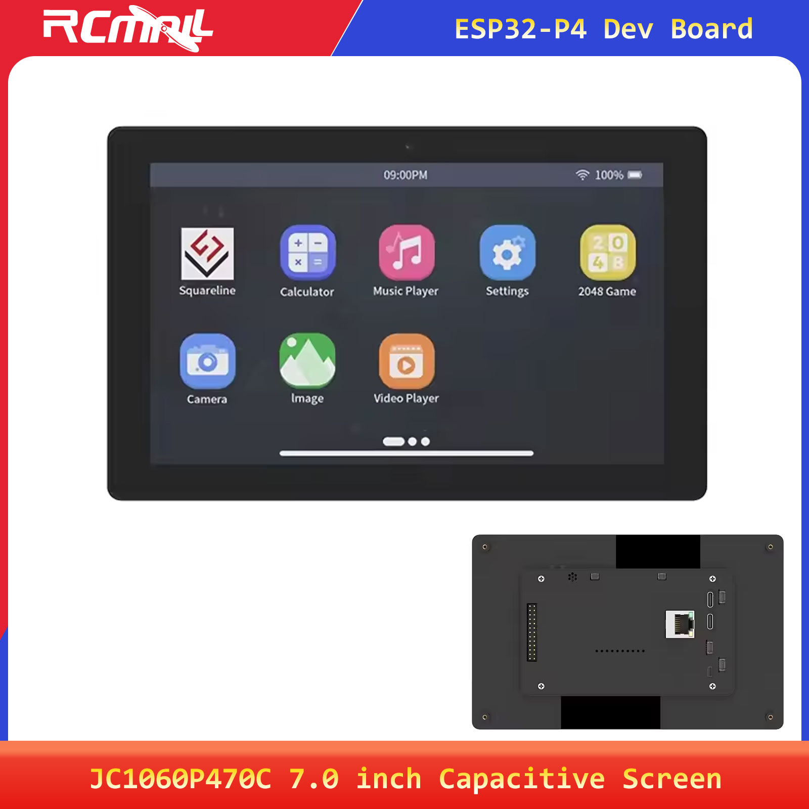 Esp32 C6 - จอแสดงผลแบบสัมผัส JC1060P470C ขนาด 7.0 นิ้ว ความละเอียด