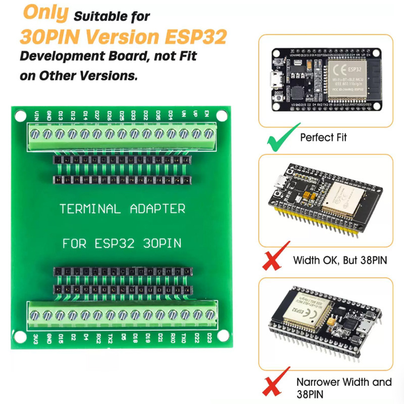 Esp32 Devkit - บอร์ดพัฒนา ESP32 NodeMCU-32S ESP32-32D 32U 30