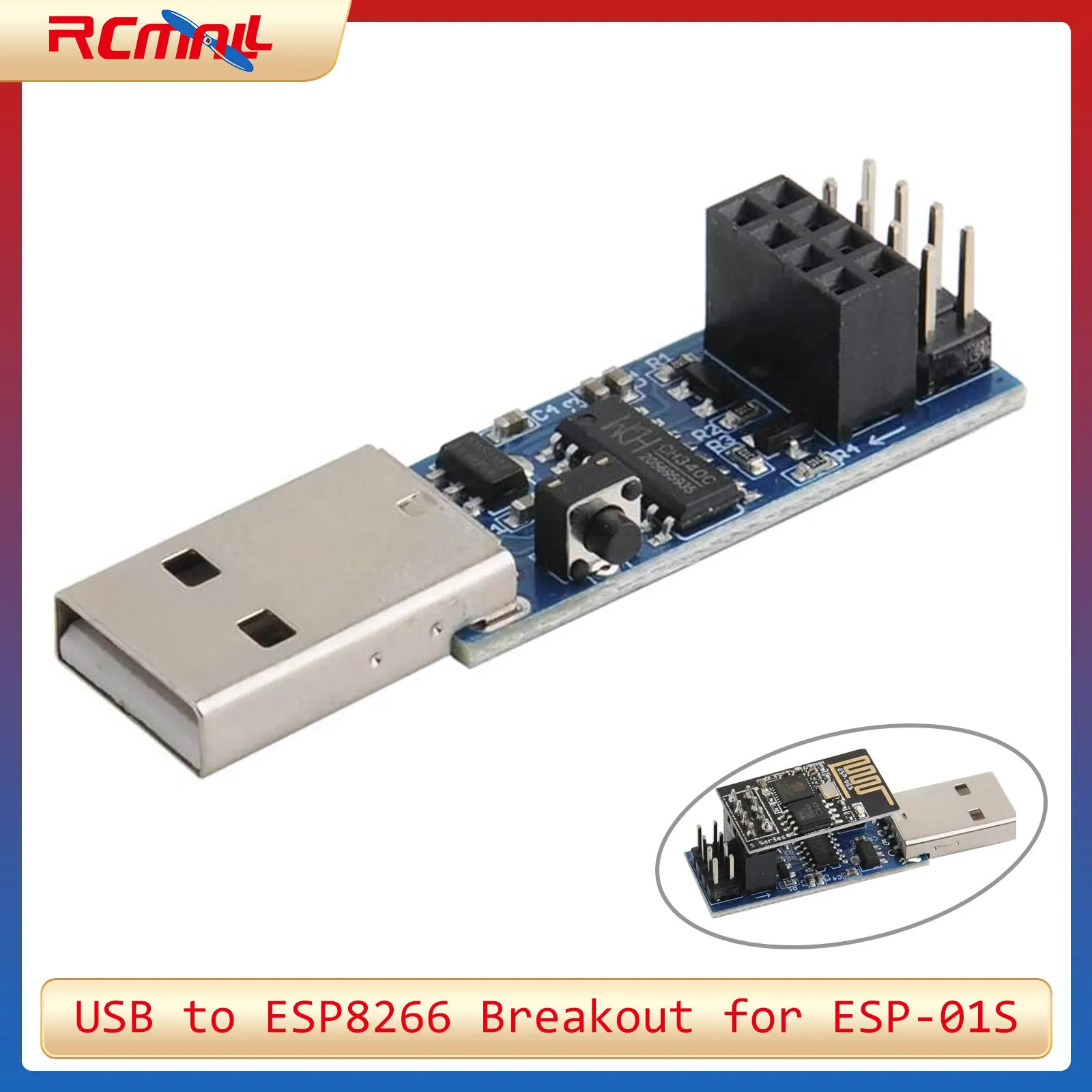Esp8266 - USB ESP8266 Breakout CH340C ESP-01 ESP-01S