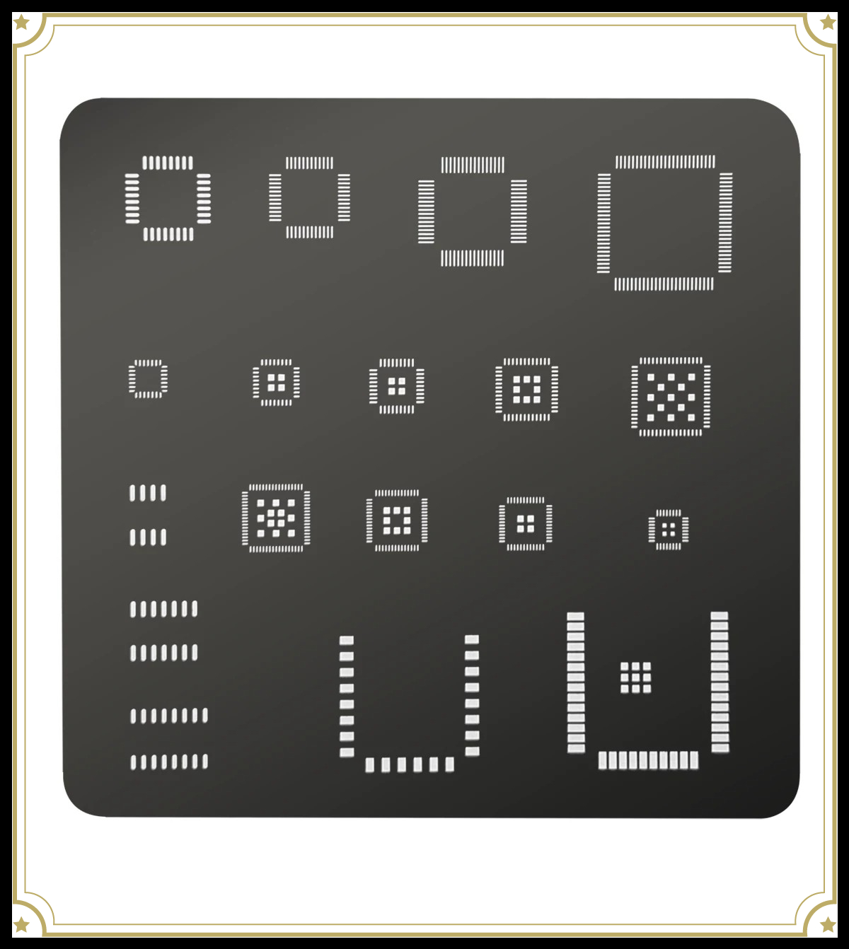 Esp32 - แผ่นสเตนซิล IC แบบสากล QFP QFN SOP