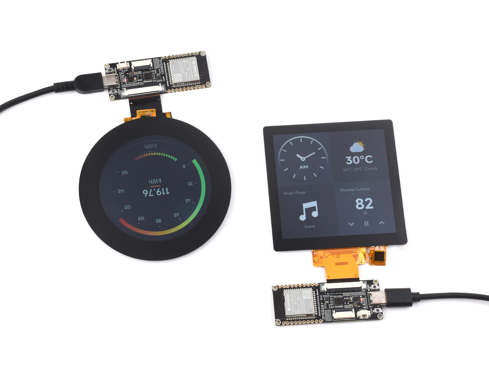 Esp32 Wifi Bluetooth Module - Waveshare บอร์ดไดร์เวอร์ ESP32-S3 RGB, 32บิต240MHz LX7