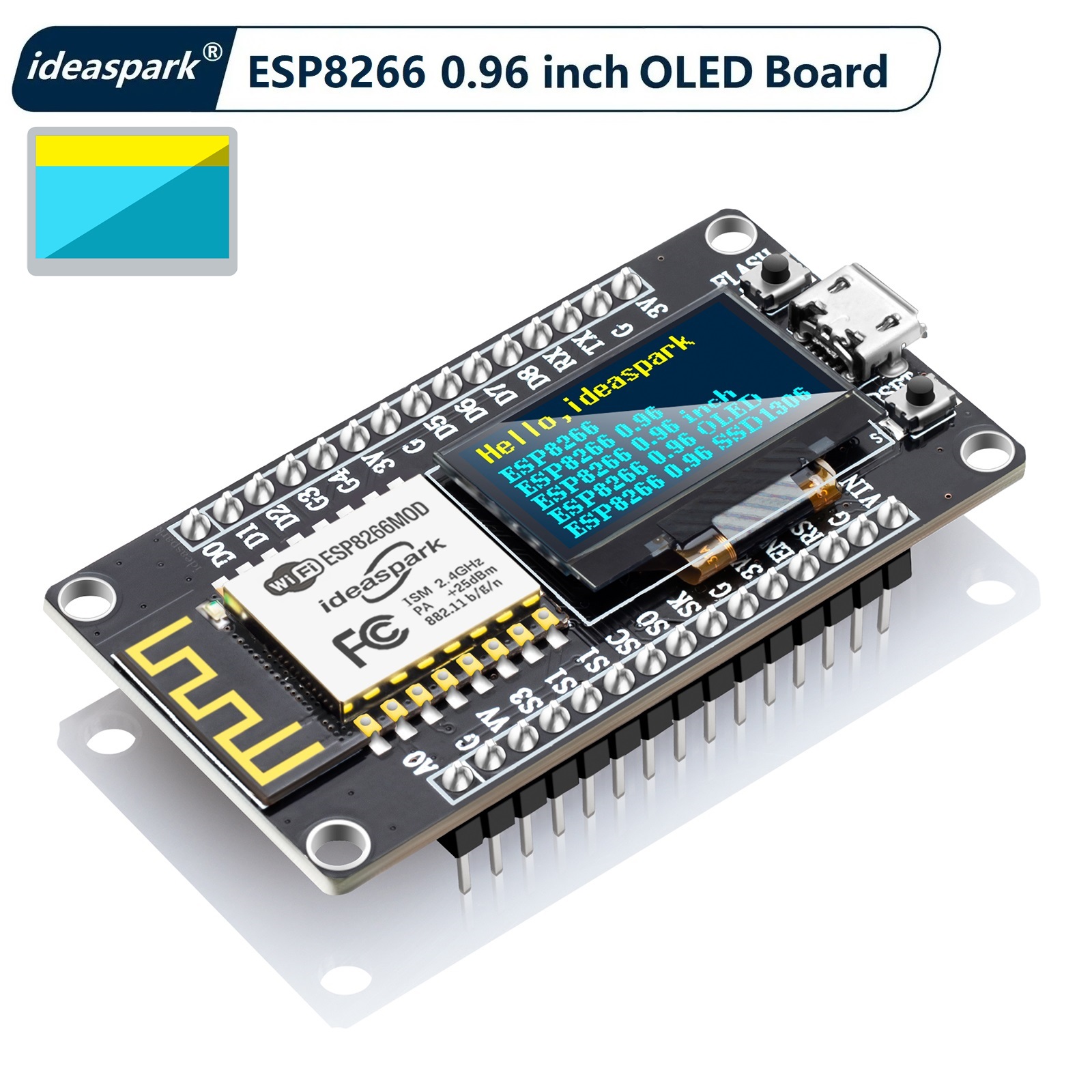 Esp8266 Nodemcu - NodeMCU ESP8266 บอร์ดพัฒนา 0.96 ''จอแสดงผล OLED,CH-340,ESP-12E