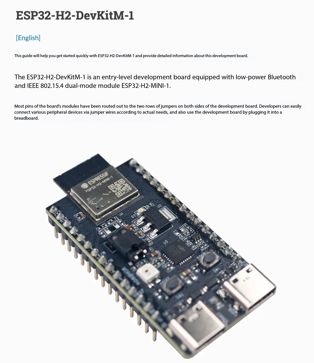 Espressif ESP32-H2-DevKitM-1 บ - Esp32 H2 บทวิจารณ์และราคา