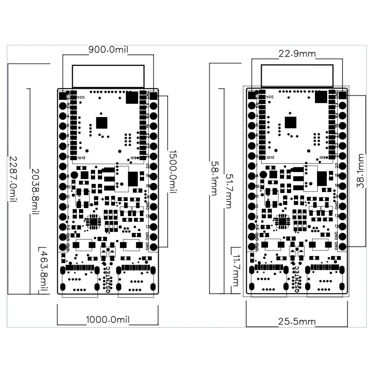 บอร์ด ESP32-C6-DevKitC-1 ชิปปร - Esp32 S2 บทวิจารณ์และราคา