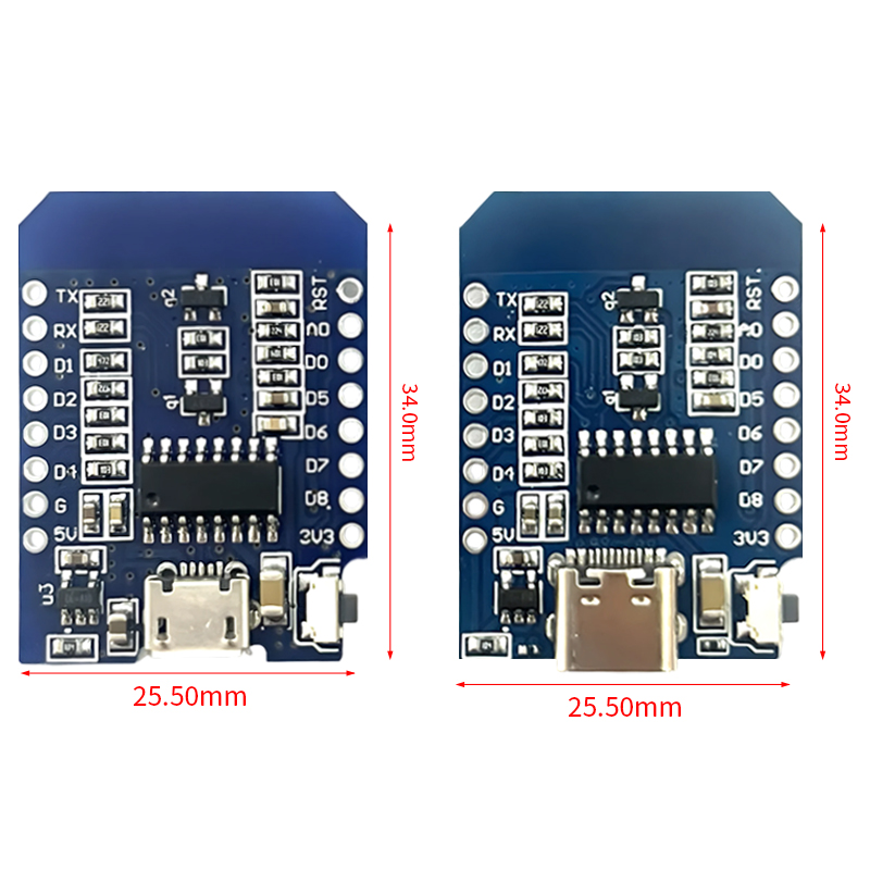 โมดูล XCW WeMos D1 Mini TYPE-C - Esp8266 Nodemcu บทวิจารณ์และราคา
